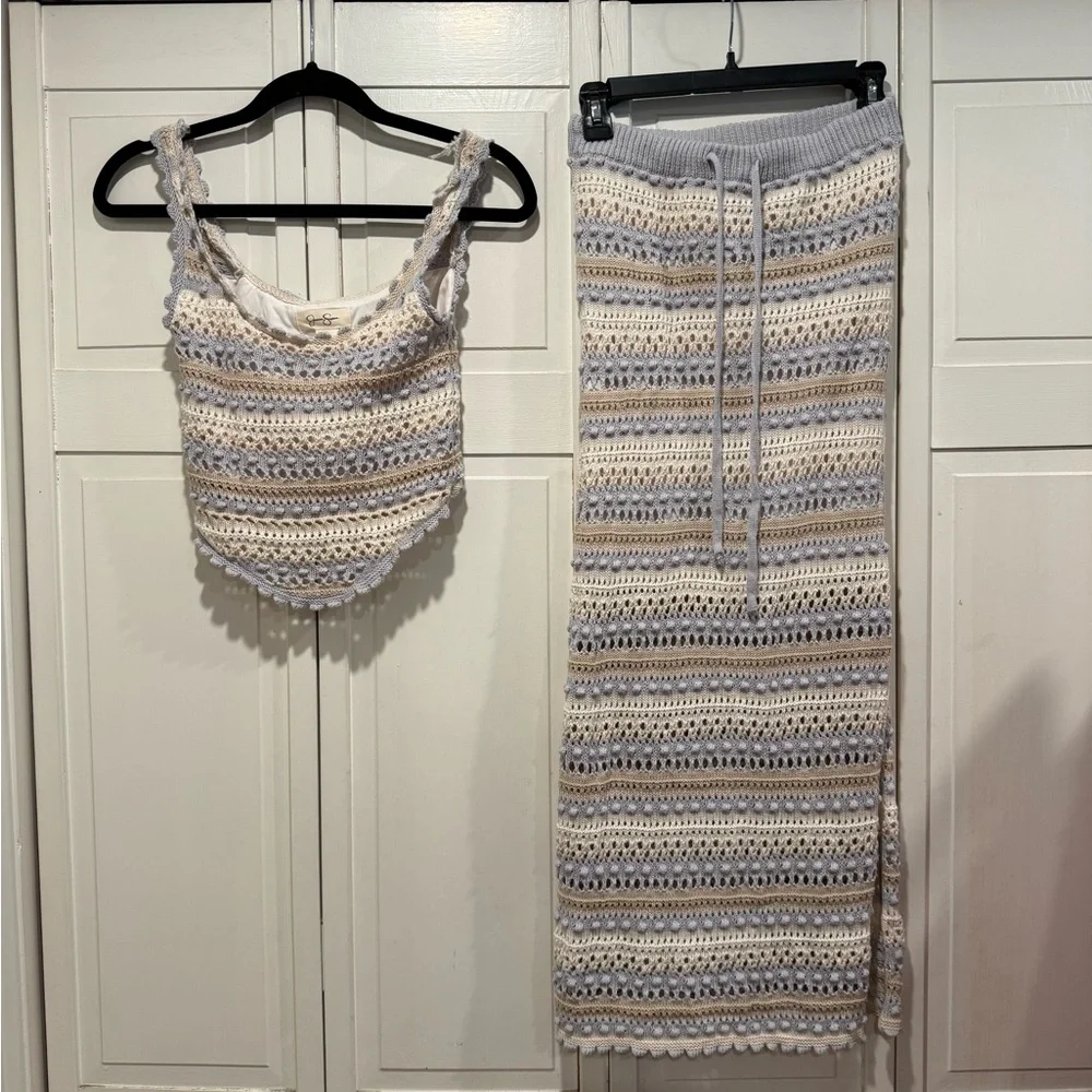Jessica Simpson crochet set EUC size small - Picture 1 of 4